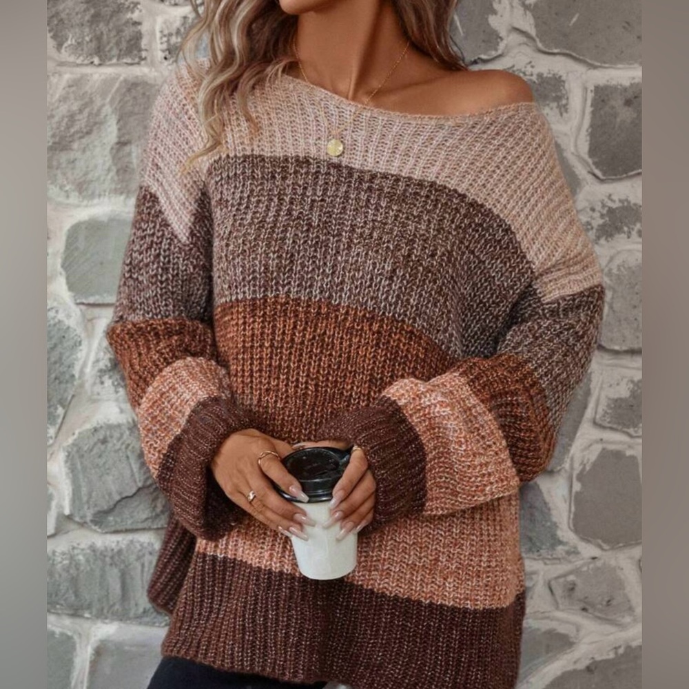 Color block sweater
